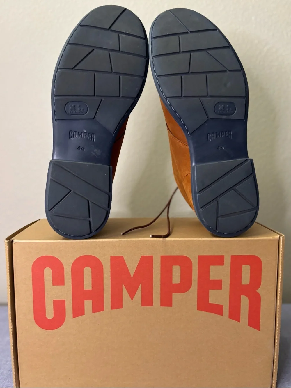 Camper Men's Suede Cognac Chukka Boots